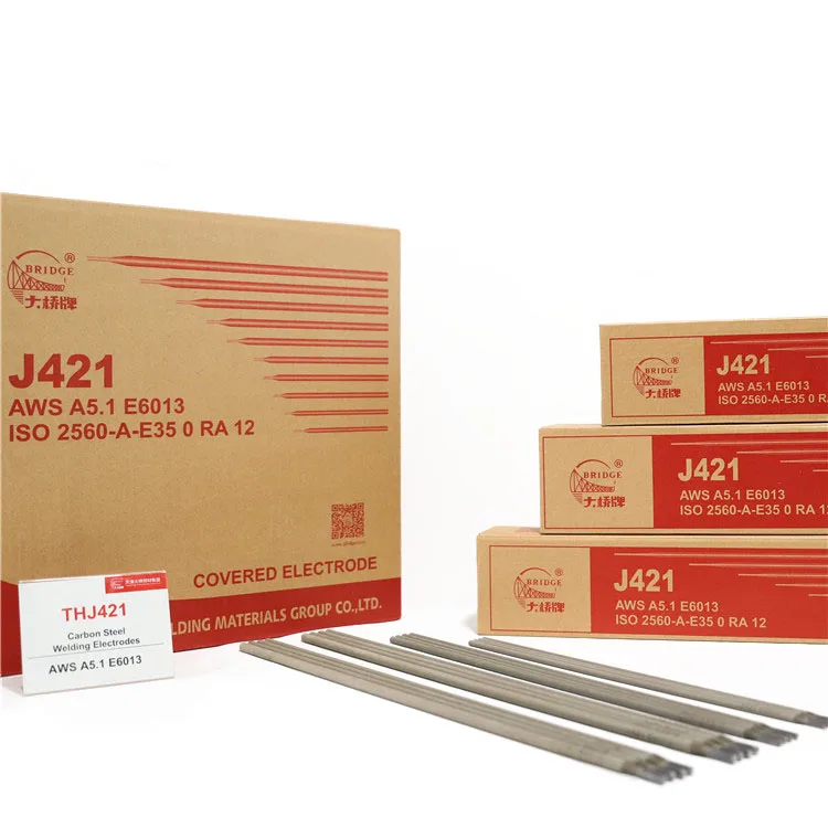 BRIDGE brand AWS E6013 J421 2.5mm 3.2mm 4.0mm Carbon Steel electrode Welding rods