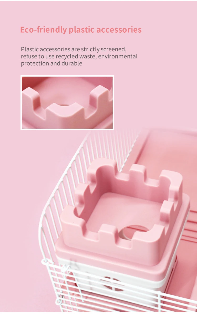 Luxury Hamster Cage Set with Accessories - Portable & Sustainable - Fusion Hamster Cage Kit