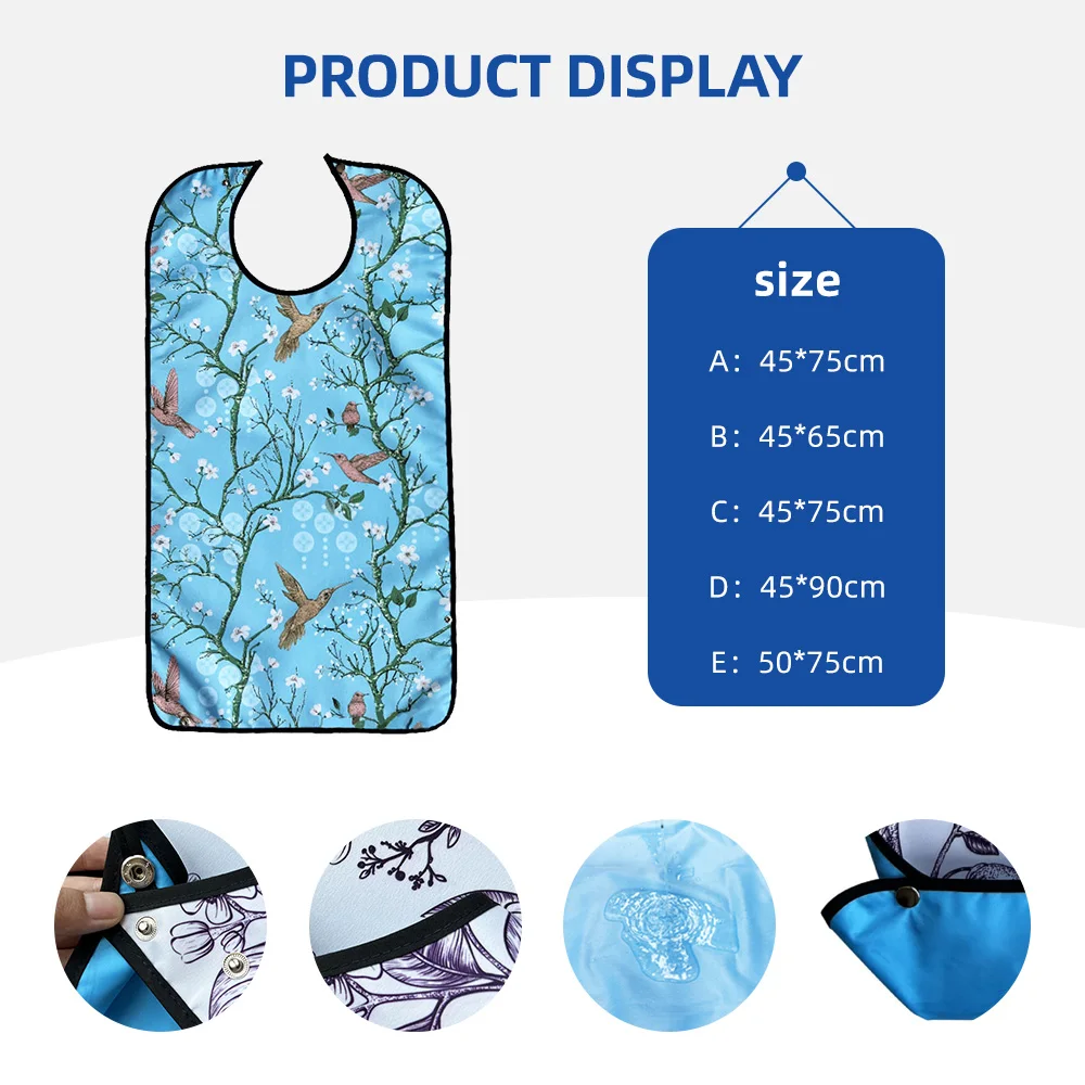 Wholesale Washable Prints Sleeveless Apron Reusable Waterproof Adult B - product detail 2