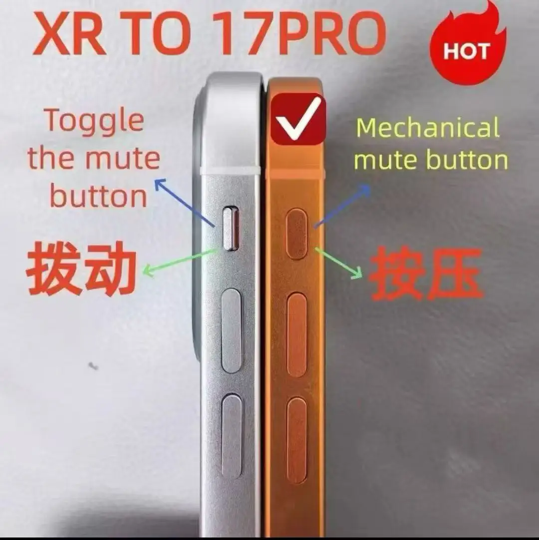 Convert Iphone XR to 17 Pro Body - Customizable Housing