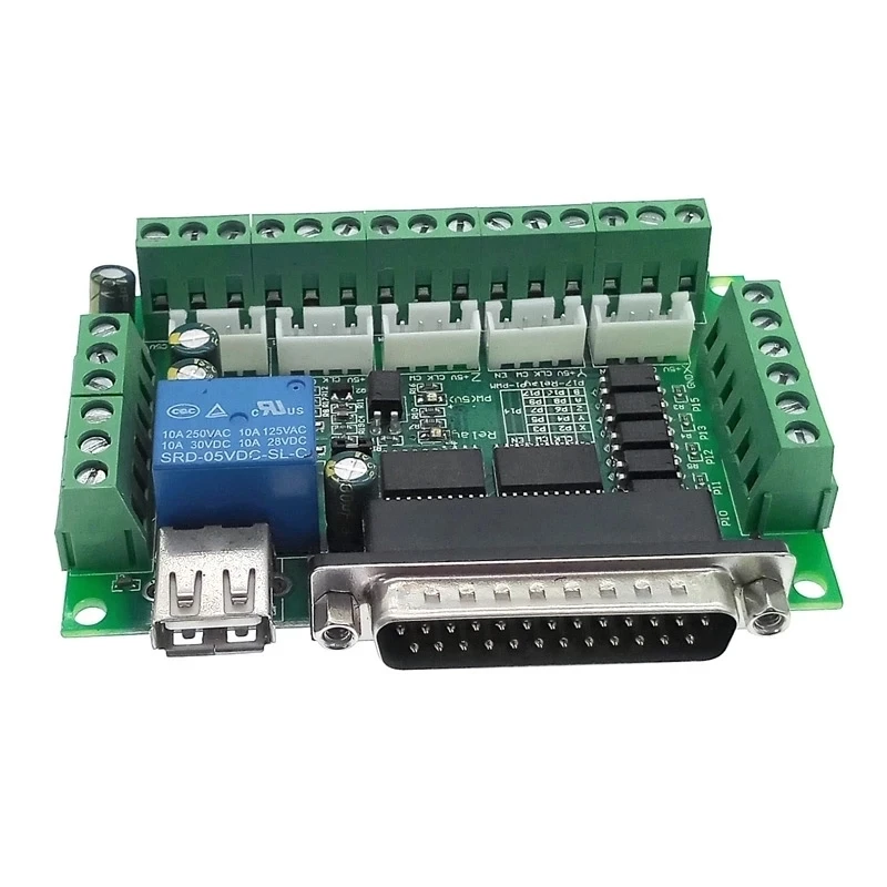 Driver board MACH3 engraving machine 5 Axis CNC breakout board with optical coupler for stepper motor drive controller