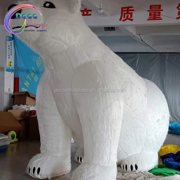 White inflatable polar bear