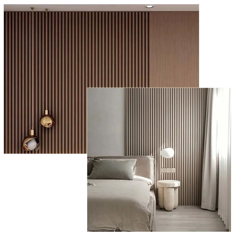 Interior Pvc Wall Panel 3d Fluted Wpc Wall Panel Waterproof Wpc Wall ...