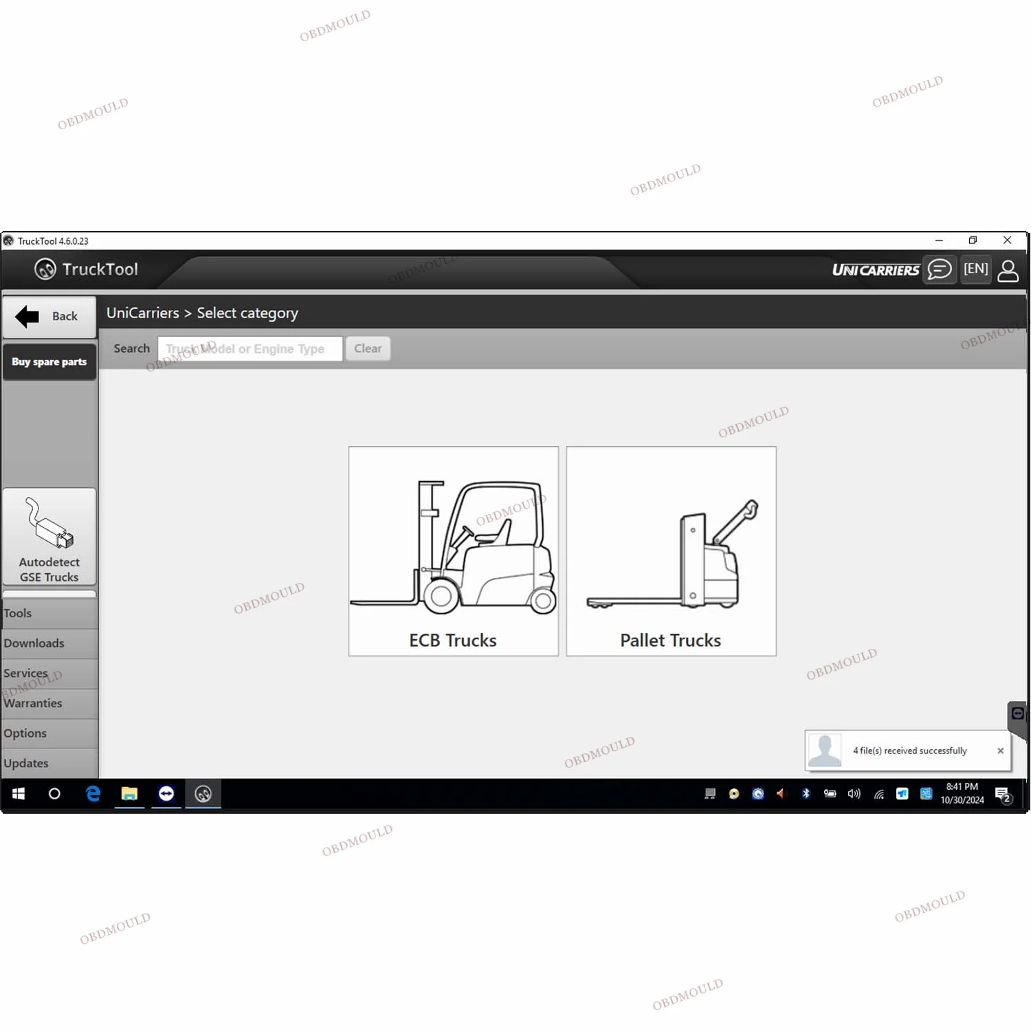Trucktool  All-in-One Diagnostic Software Cf53 for Mitsubishi Cater Pillar Ro Cla  Uni Carriers Forklifts Automotive Repairs