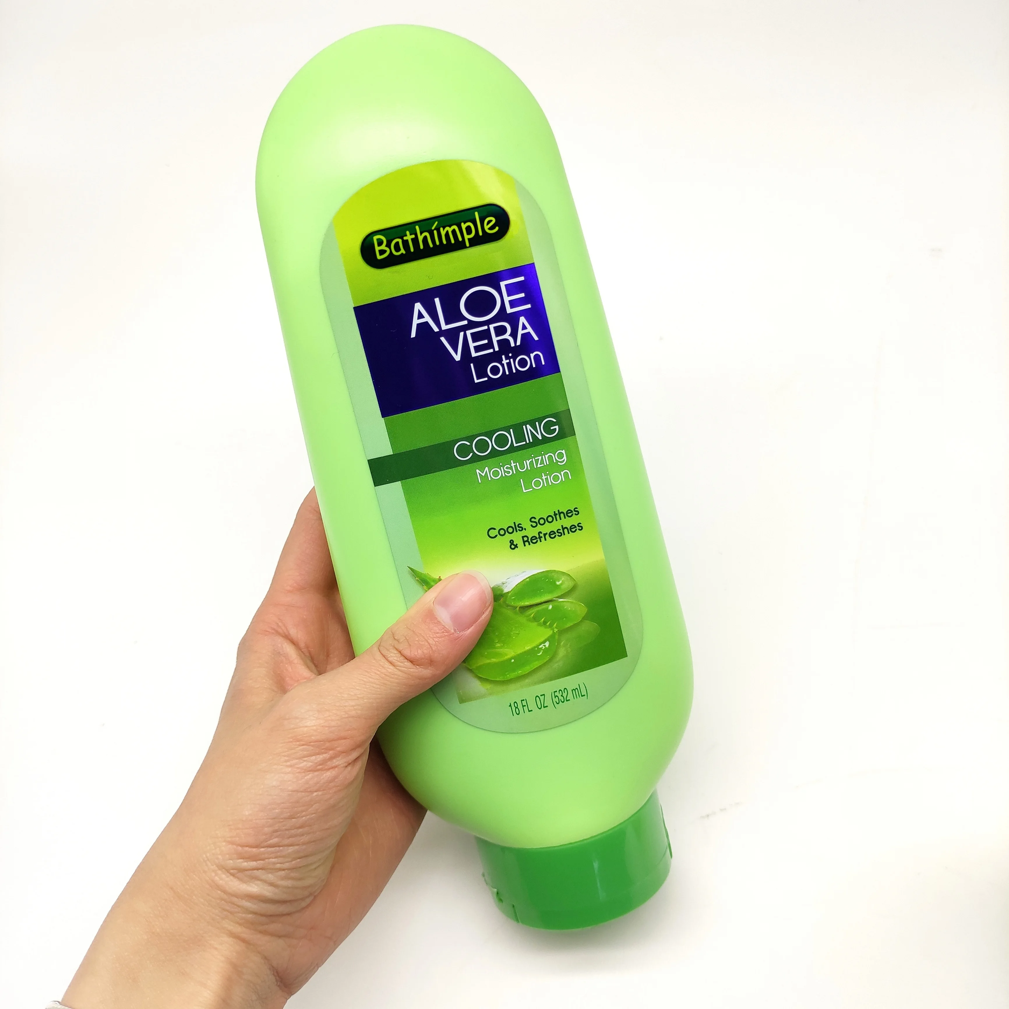 532ml 18oz Aloe Vera Cools Soothes Refreshes Helps Heal & Hydrates Extra  Dry Skin Cooling Moisturizing Body Lotion in Bulks