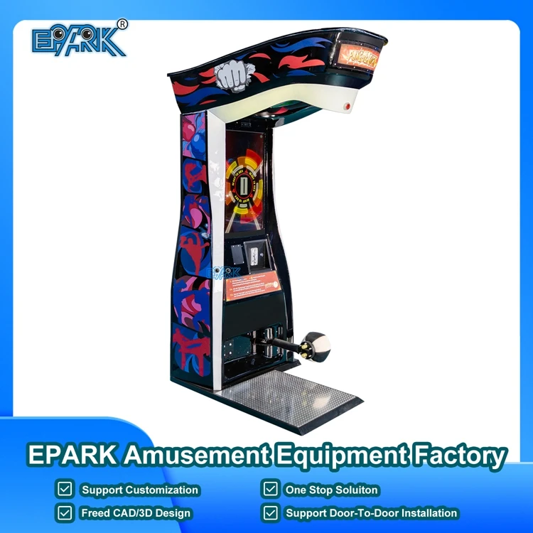 EPARK Coin Operated Kick and Boxing Machine Arcade Punch Machine Boxing Game Machine