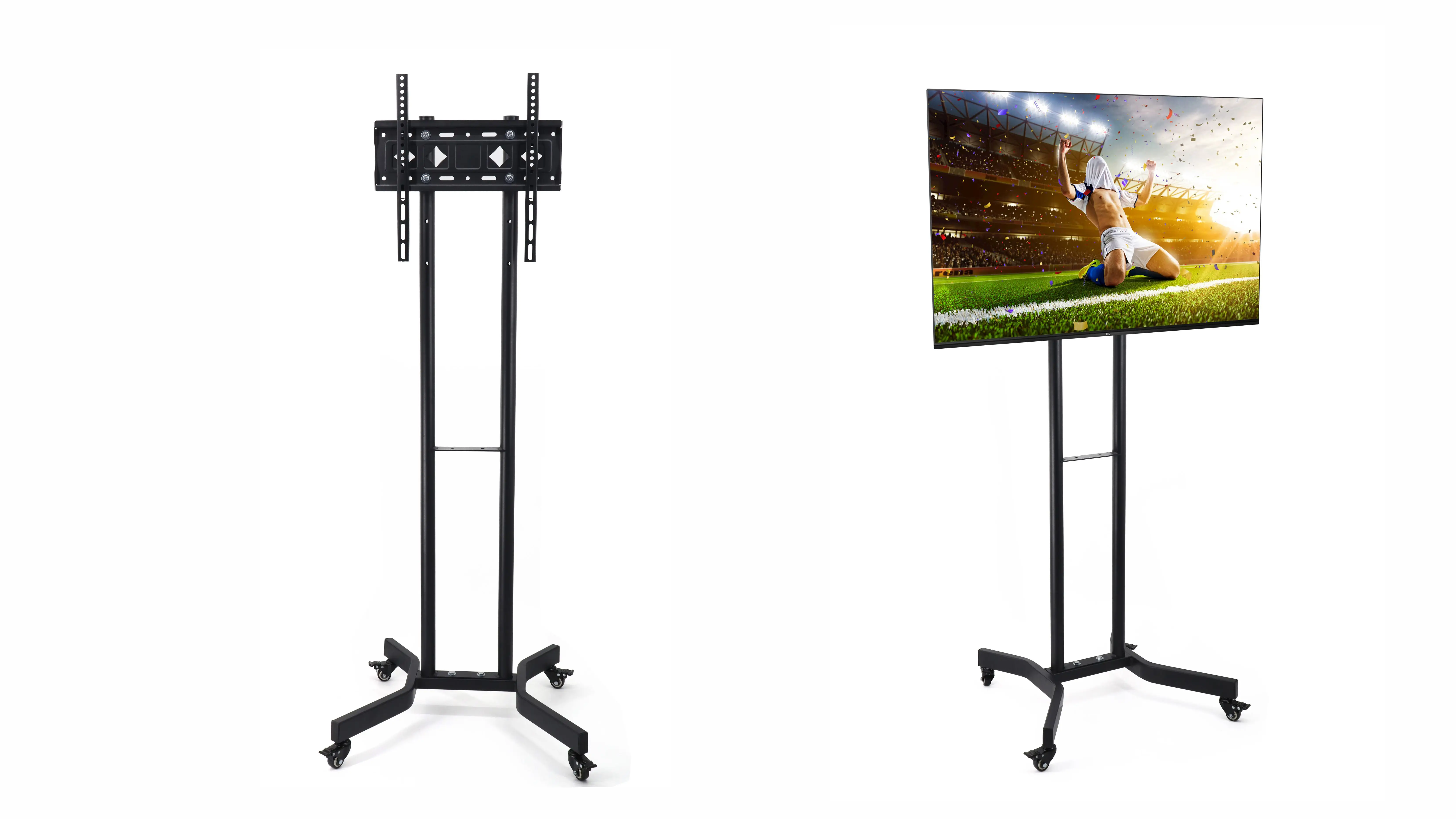New Design Mobile Tv Mount Height Adjustable 3265" Tv Carts Tv Trolley