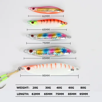 CHEERY Trail-Opening Curved Blade Lure Metal Jig Lead Fish Hook Noctilucent Bionic Sea Boat Fishing Saltwater Fish Wholesale – Metal Jig – view 3