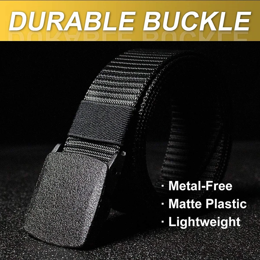 Outdoor Nylon Multifunctional Belts Men Tactical Belt Adjustable Slide Plastic Buckle Web Canvas Belt