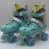 Ciano doppia fila TF-9098, 8 ruote in PU di alta gamma con illuminazione completa