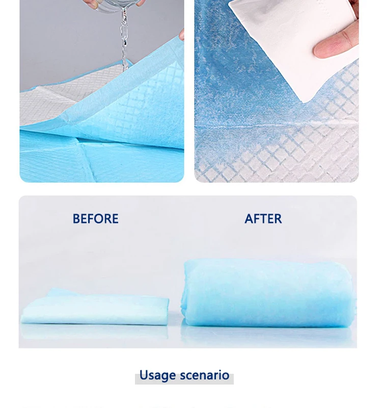 Non Slip Elderly Medical Adult Incontinence Disposable Urine Bed Pads ...