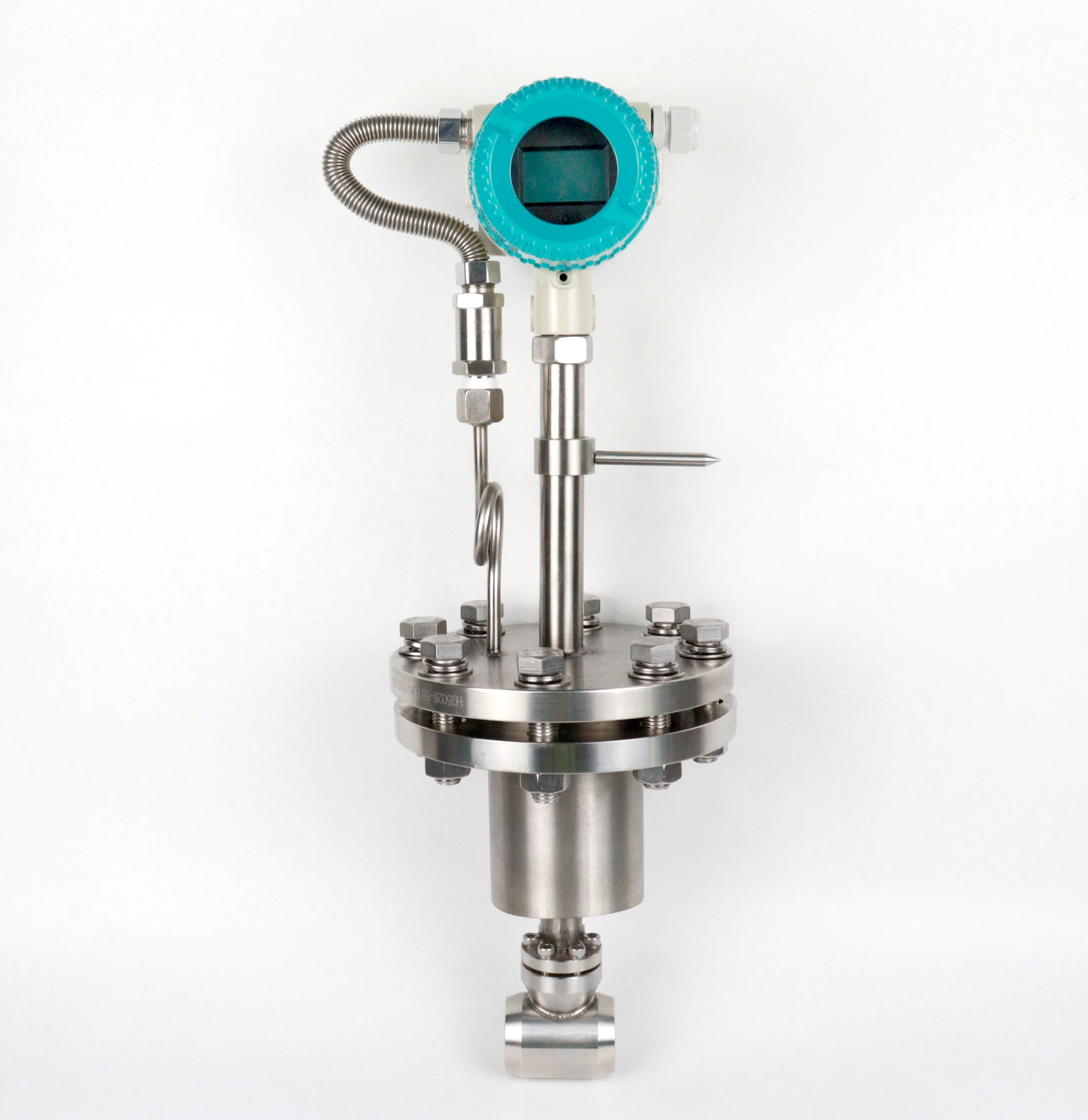 Plug in Insertion Gas Saturated Steam 10 Precision Hot Oil Vortex Flow Meter Stainless Propane Gas Flowmeter Compressed air