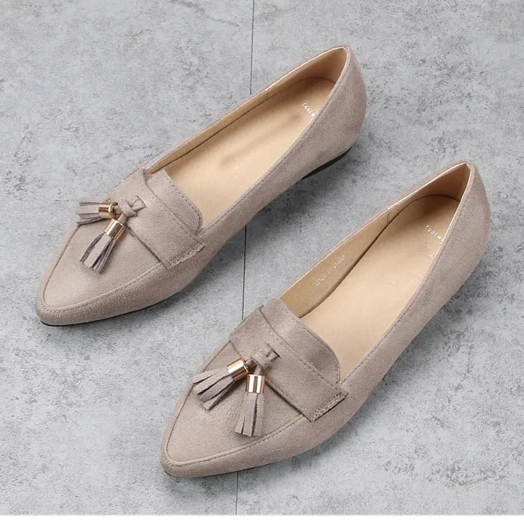 Классические женские балетки; Лоферы на плоской подошве; Модные туфли-лодочки с острым носком