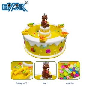 New Children's Indoor Amusement Park Fiberglass Fish Pond & Cake Machine Kids' Shopping Mall Toy Coin-Operated Doll Machine 220V