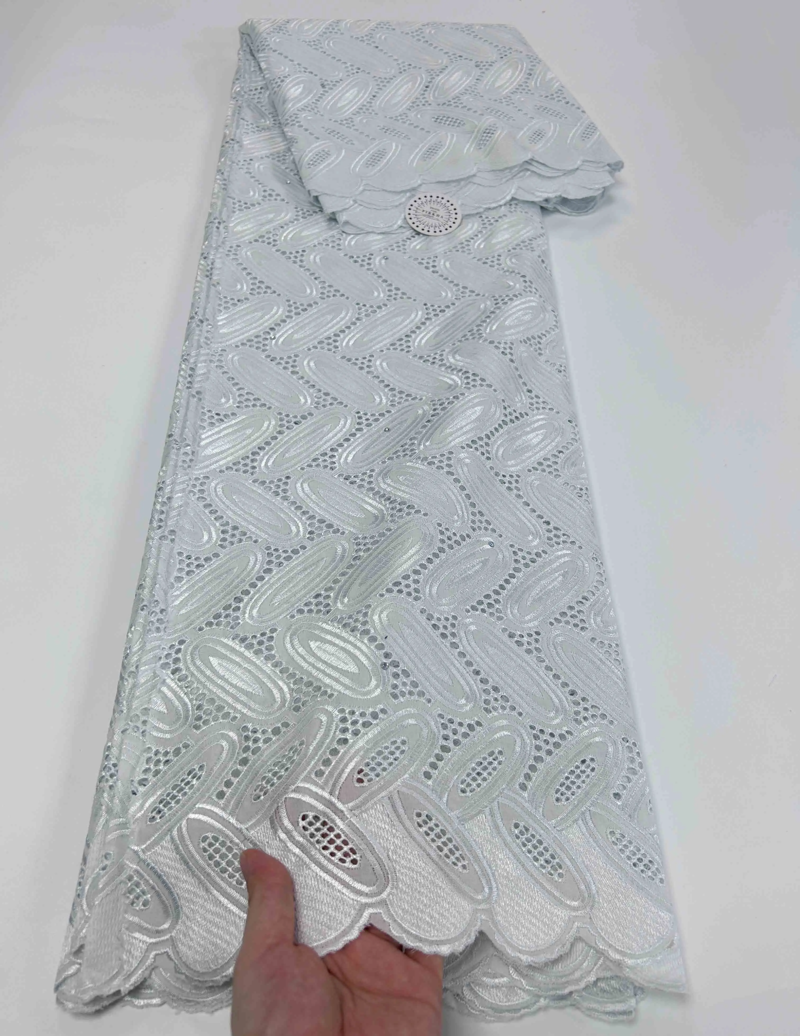 2024 High Quality Swiss Voile Lace Cotton for Men's Fashion
