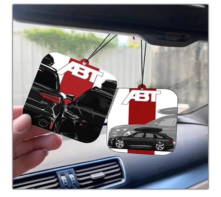 Customized Logo All Scents Refresh Paper Car Air Freshener Luxury