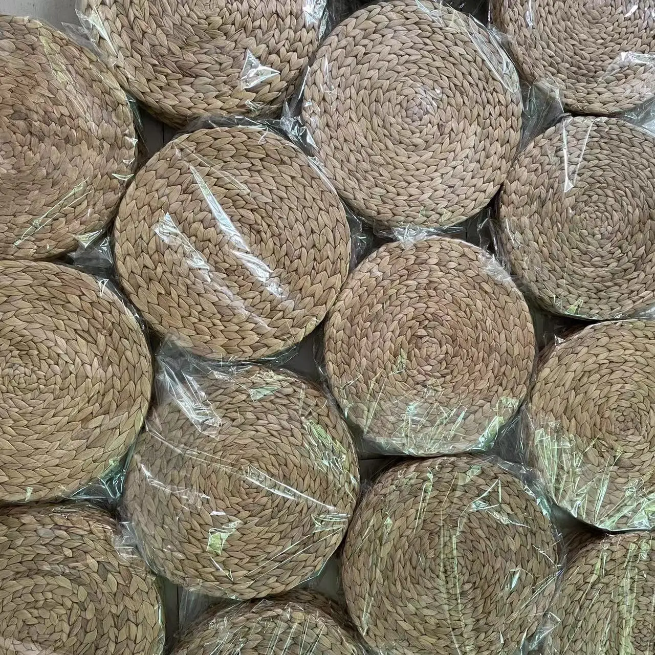 Wholesale Natural Round Woven Placemats Wicker Seagrass Placemat Rattan