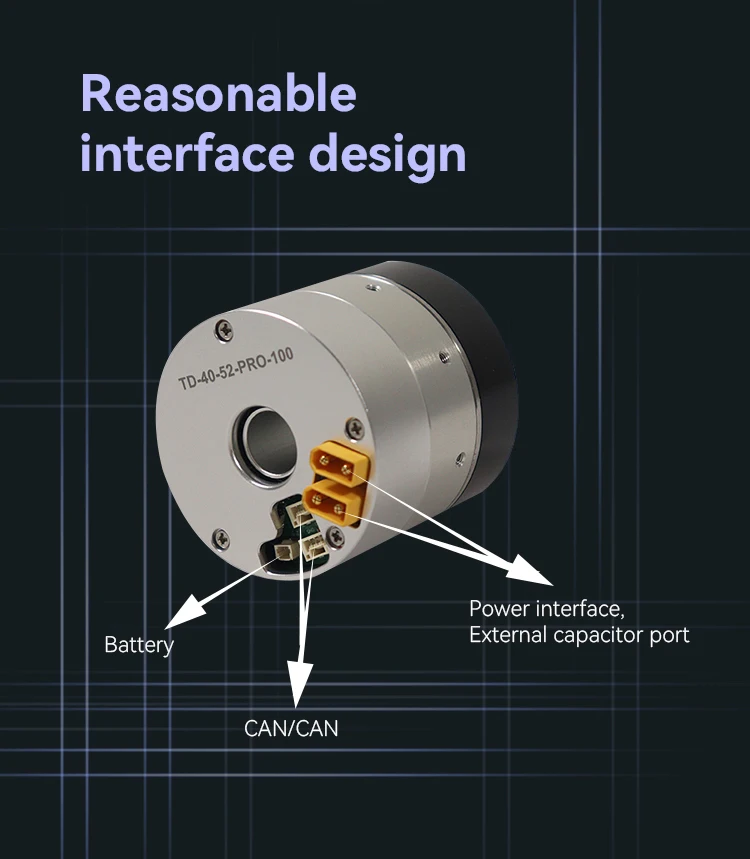 Industrial Robot Arm Use Compact Od52mm Hollow Robotic Joint Actuator