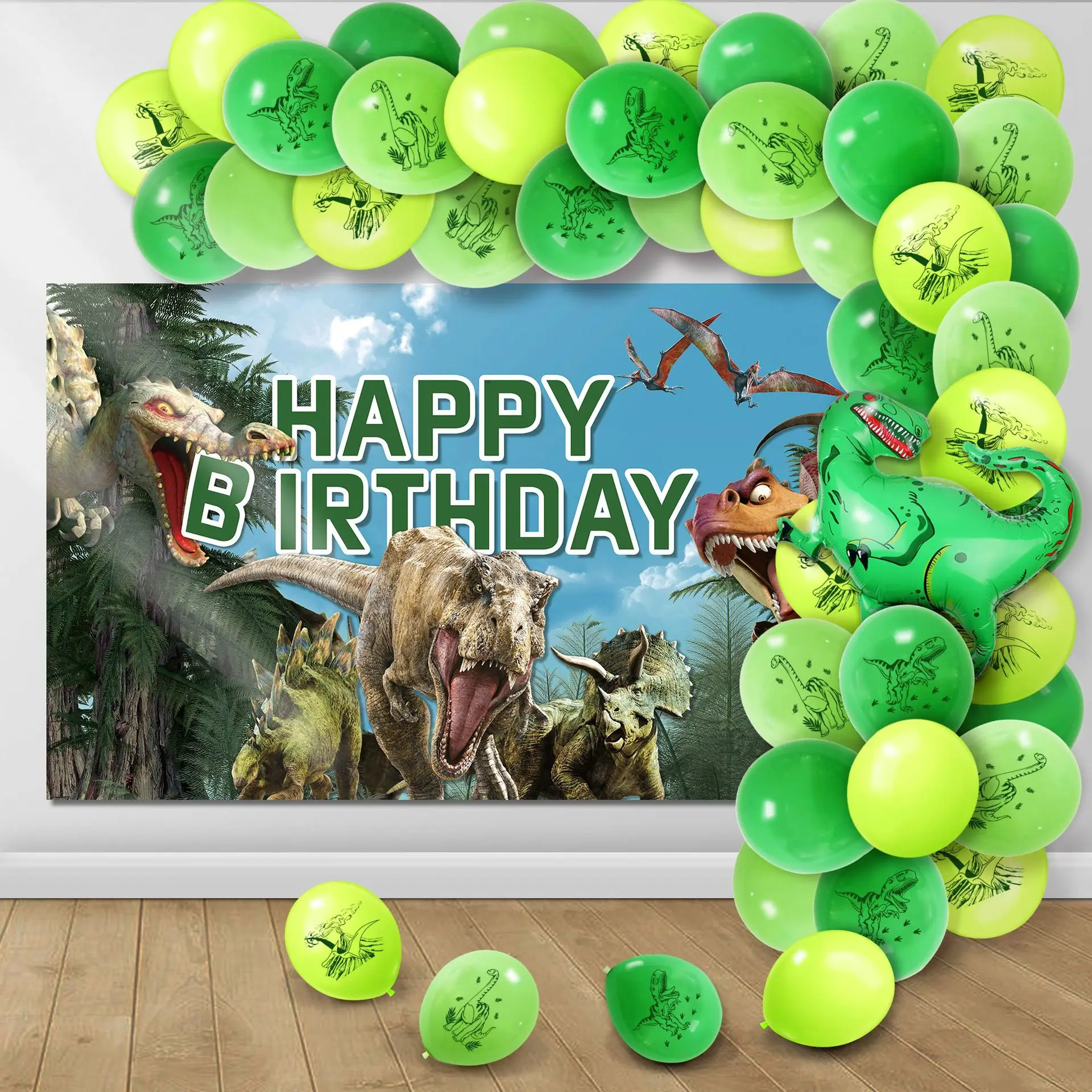 New Dinosaur Party Decorations Balloons Arch Kit Dinosaur Party
