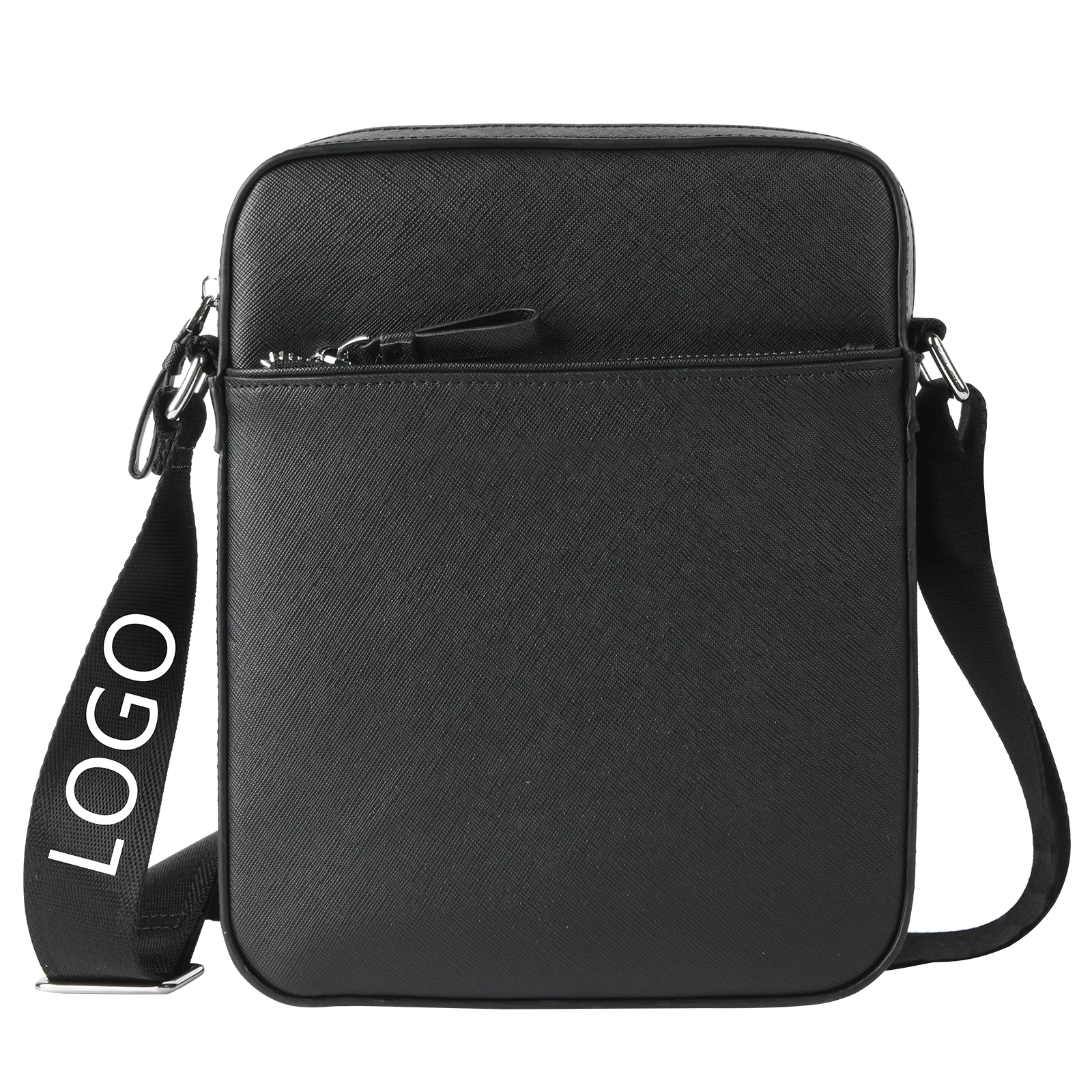 Oem Design Luxury Custom Genuine Cross Vegan Leather Bag Mens Leather ...