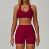 Bra+shorts red