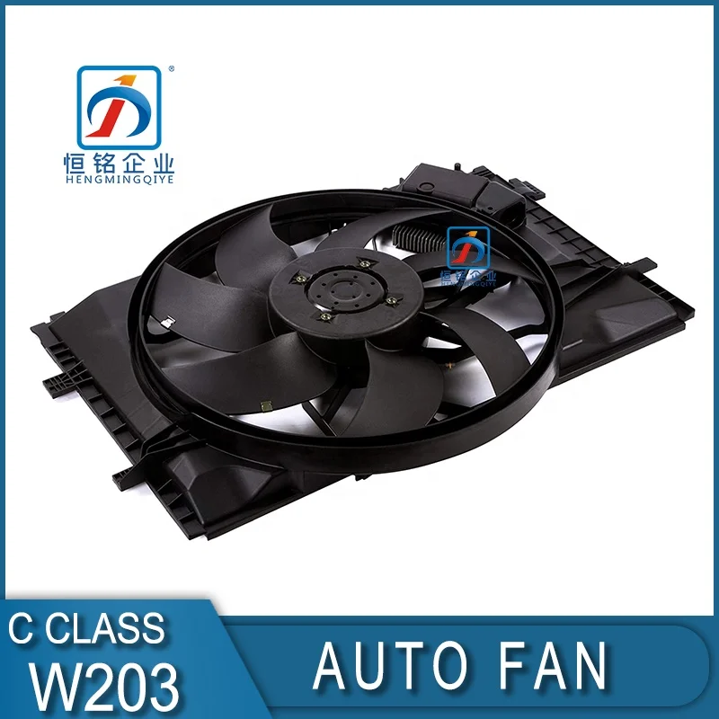 Hengming Auto Parts Radiator Cooling Fan Assembly 2035000293 for Mercedes Benz C CLASS W203 C230 OEM Standard Auto Body Parts