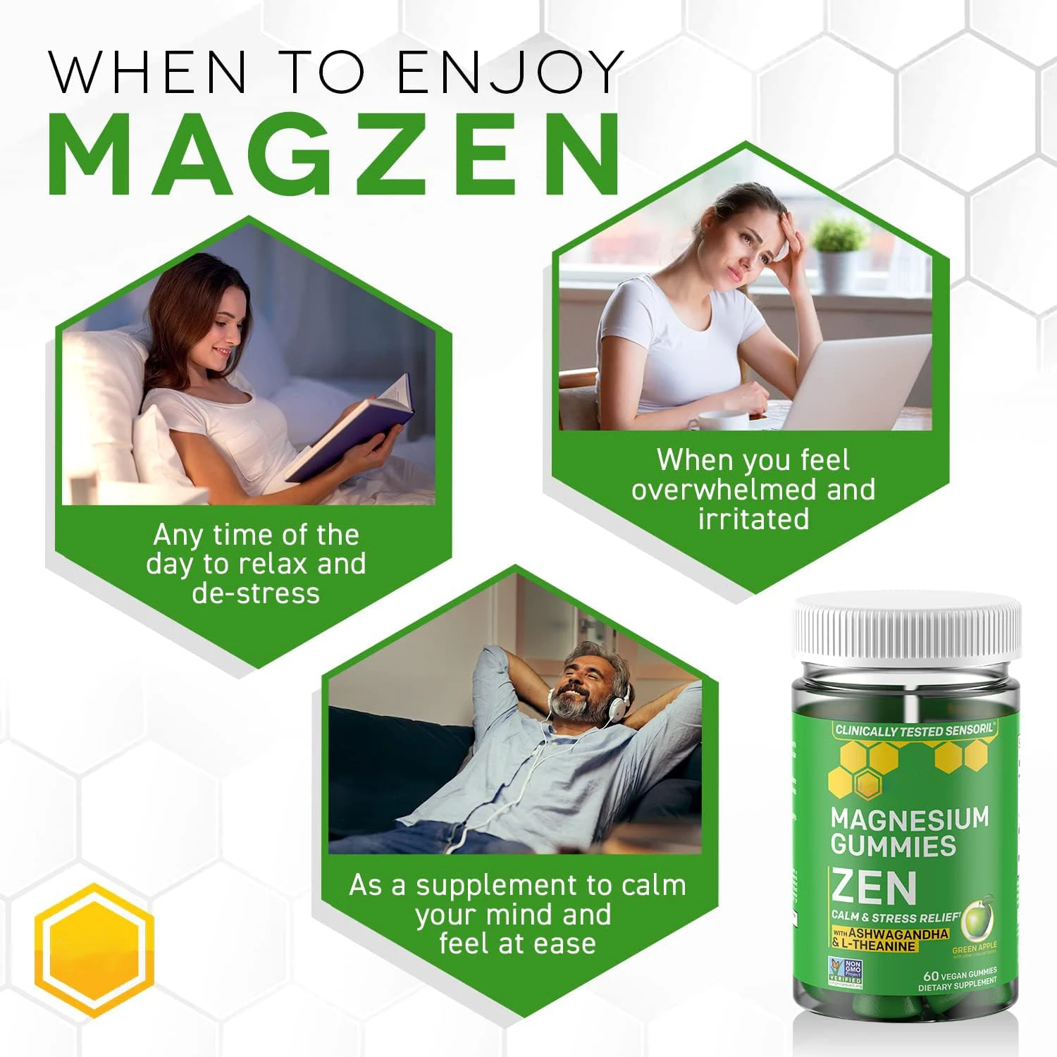 Magnesium Citrate Pressure Gummies Theanine Ashwagandha Extract Gummies