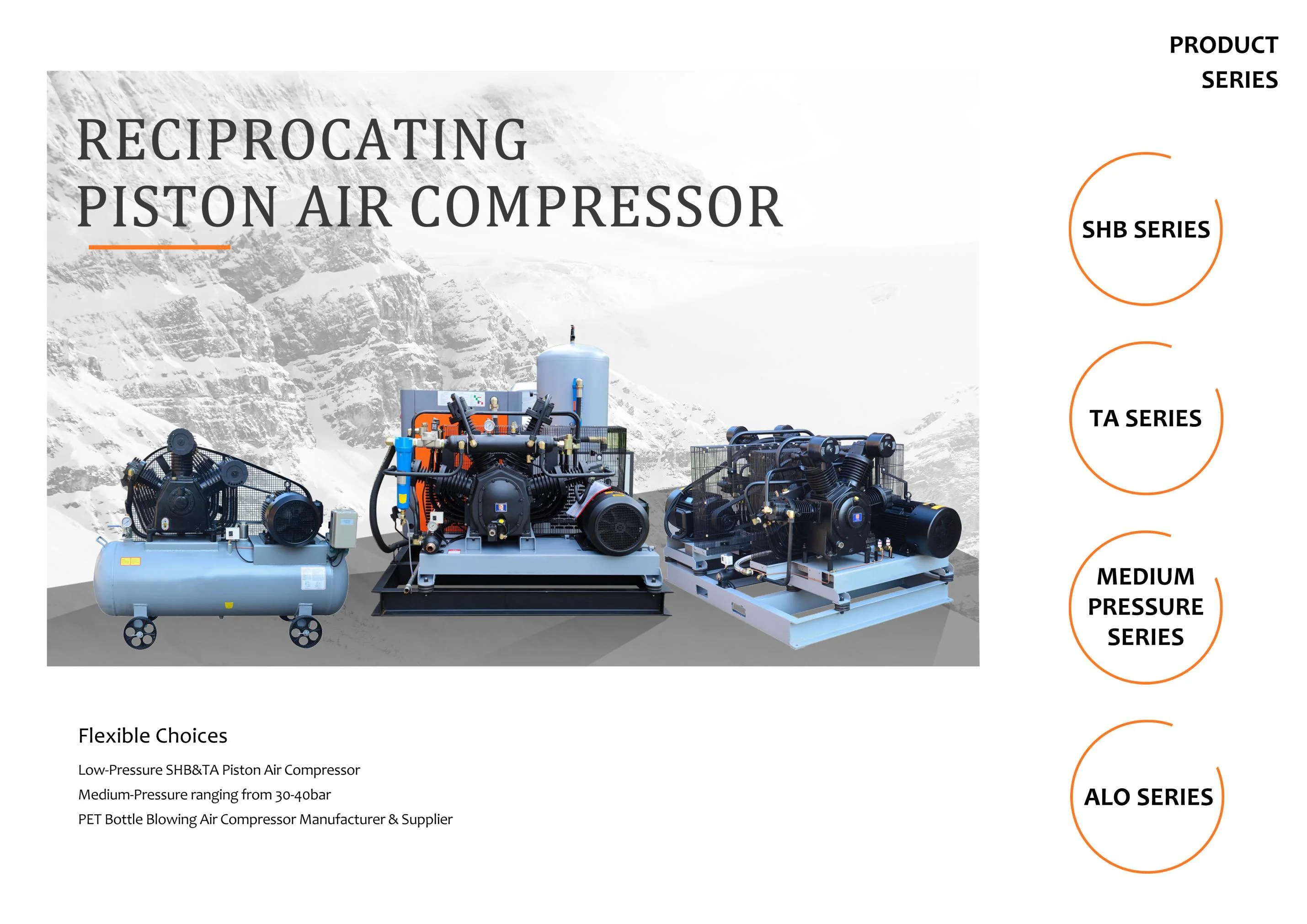 Portable Mini Air Compressor 7132kw 351965cfm Oilfree Stage Single