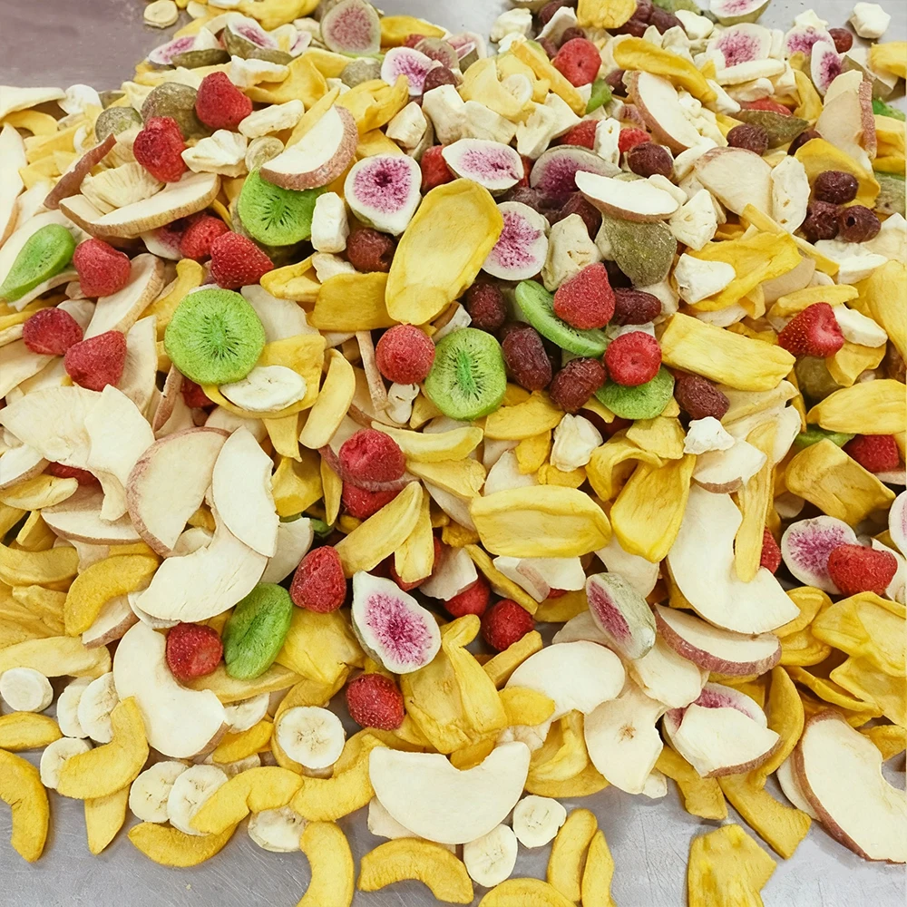 Toptan Kütləvi Dondurulmuş Qarışıq Meyvələr Şirin Çiliş, Banan, Kiwi, İncir, Qırmızı Xurma, Alma, Doğan Meyvəsi, Yabanı Alça; Snek və Receptlər üçün