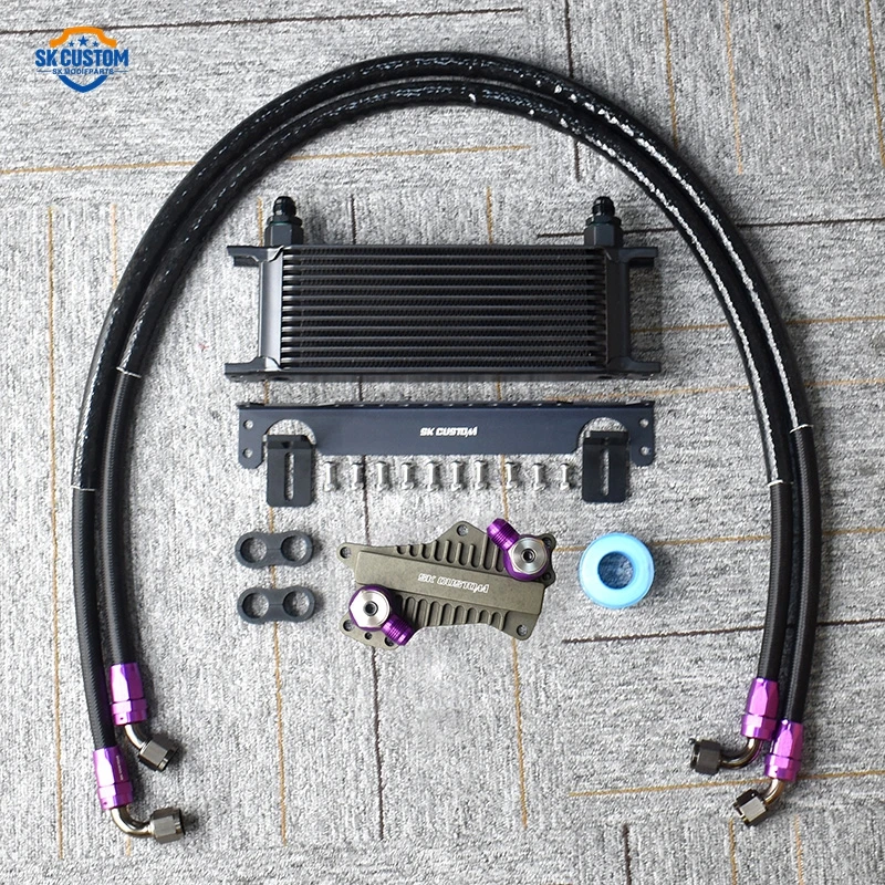 Engine Oil Cooler Kit For Dodge Charger Jeep Wrangler Grand Cherokee 3.6L V6 2011-2023 Cooling