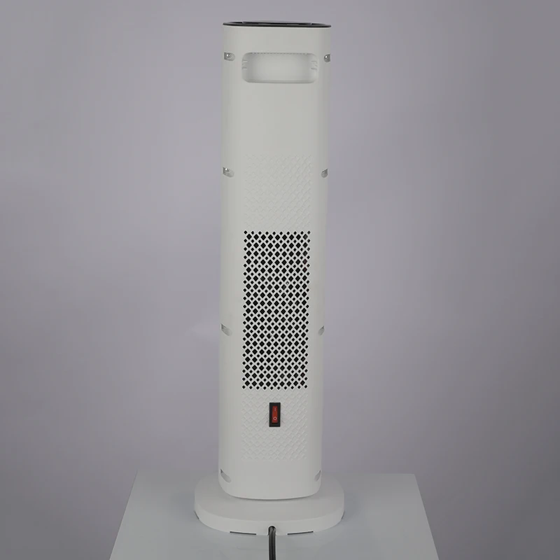 Konwin Portable Ptc Ceramic Household Space Air Hot Electric Tower Fan Heater With Flame Effect