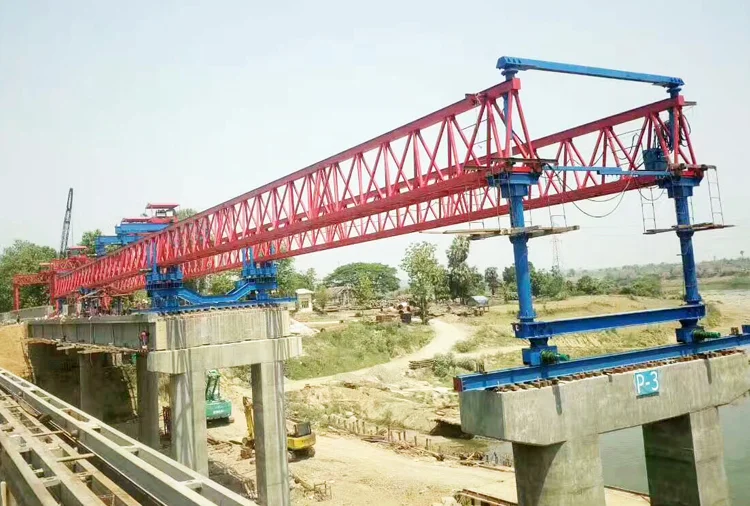 Double Truss Highway Overhead Bridge Erecting Beam Launcher 120 Ton 160 ...