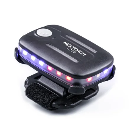 Tactico UT22 LED Flashlight Red Blue White 3-Color Light ABS Material IP65 Molle Helmet Webbing Vision Light Led Flash Light