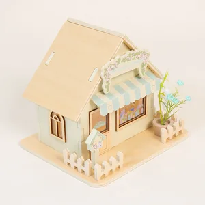 Best-Selling Wood Classic Doll House Creative Popular Pick Light Flower Design Fashionable Toy for Kids Toddler Boys Girls