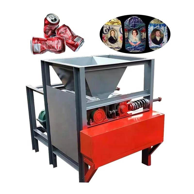 Automation Tuna Can Press Machine Can Flattener Machine Can Crushers Recycling Machine Metal Processing Machinery
