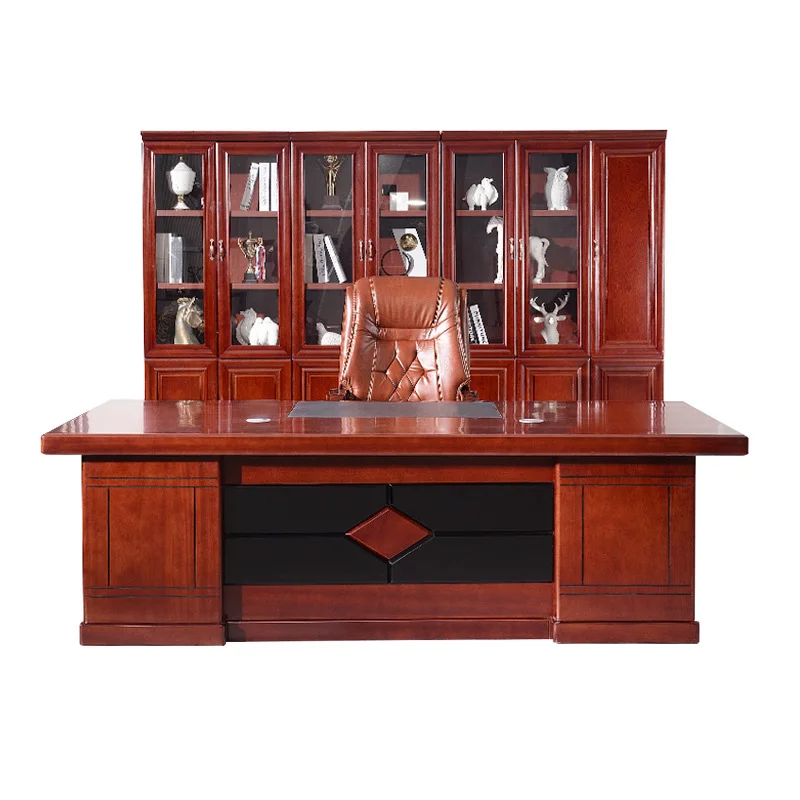 Workstation Modern Work Ceo Executive Office Furniture Luxury l Shaped Desks for Room Modern Boss Table Furniture Set Wholesale image 6