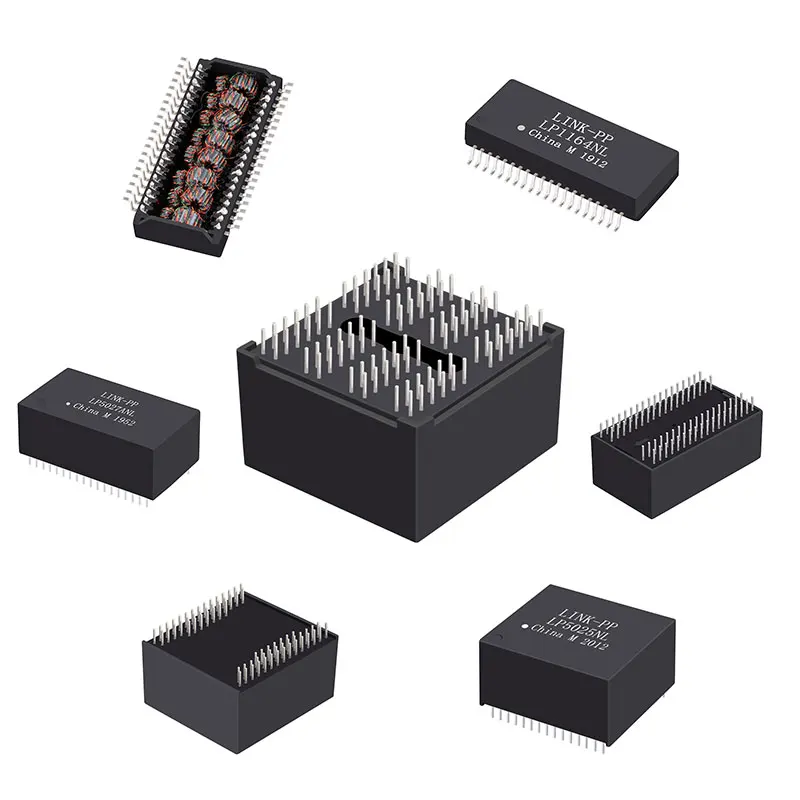 Modules Pulse Discrete Frequency Magnetic Smd Filter Gigabit Pcb Power Amplifiers Ethernet Isolation Poe+  Lan Transformers