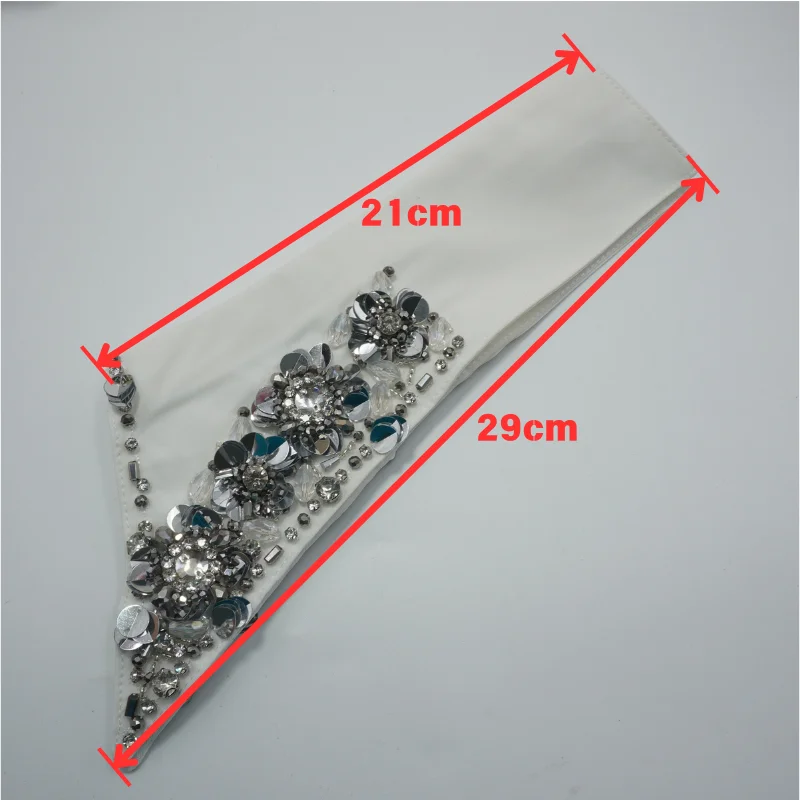 LHY Handmade Col Detachable Fake Collar Elegant Beaded Applique Accessory for Women's Sweaters Shirts Shirt