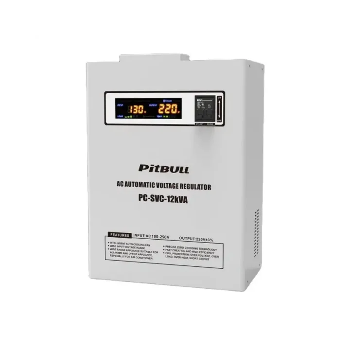 PitBULL 8k High Quality Avr Servo Voltage Regulator Manufacturer 36A Single Phase 8000va Voltage Stabilizers for air Conditioner