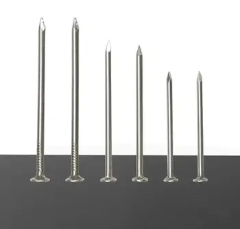 Round Cap Head Smooth Shank Iron Wire Nails Practical Construction DIY Projects Steel Material Common for DIY Projects