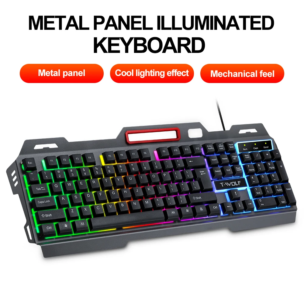 Teclado Y Ratón, Teclado USB, Ratón, Teclado T6, Combinación De Ratón