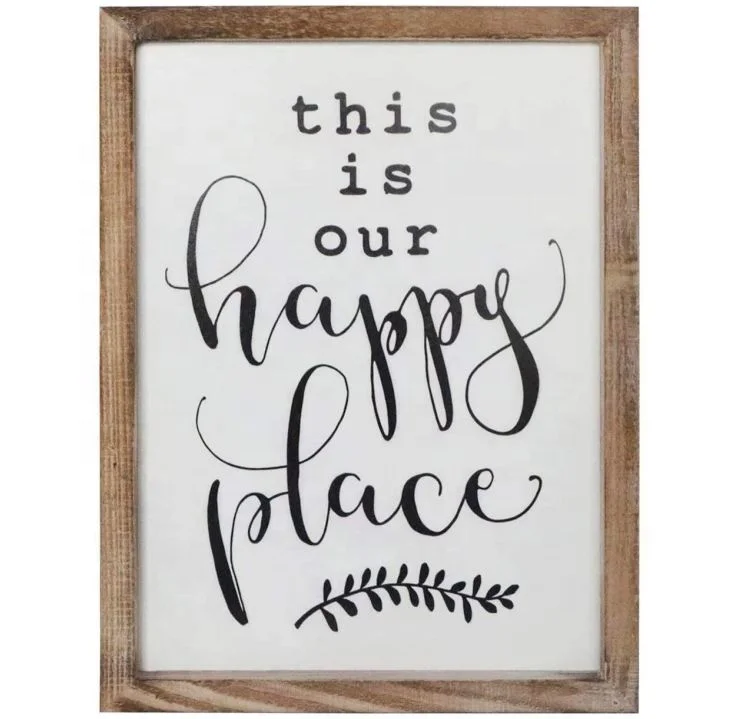 Custom High Quality Rustic Vintage Wood Framed Signs For Home Decor Decorations Blank Wooden Frame Customized Sign Farmhouse Wall Custom High Quality Rustic