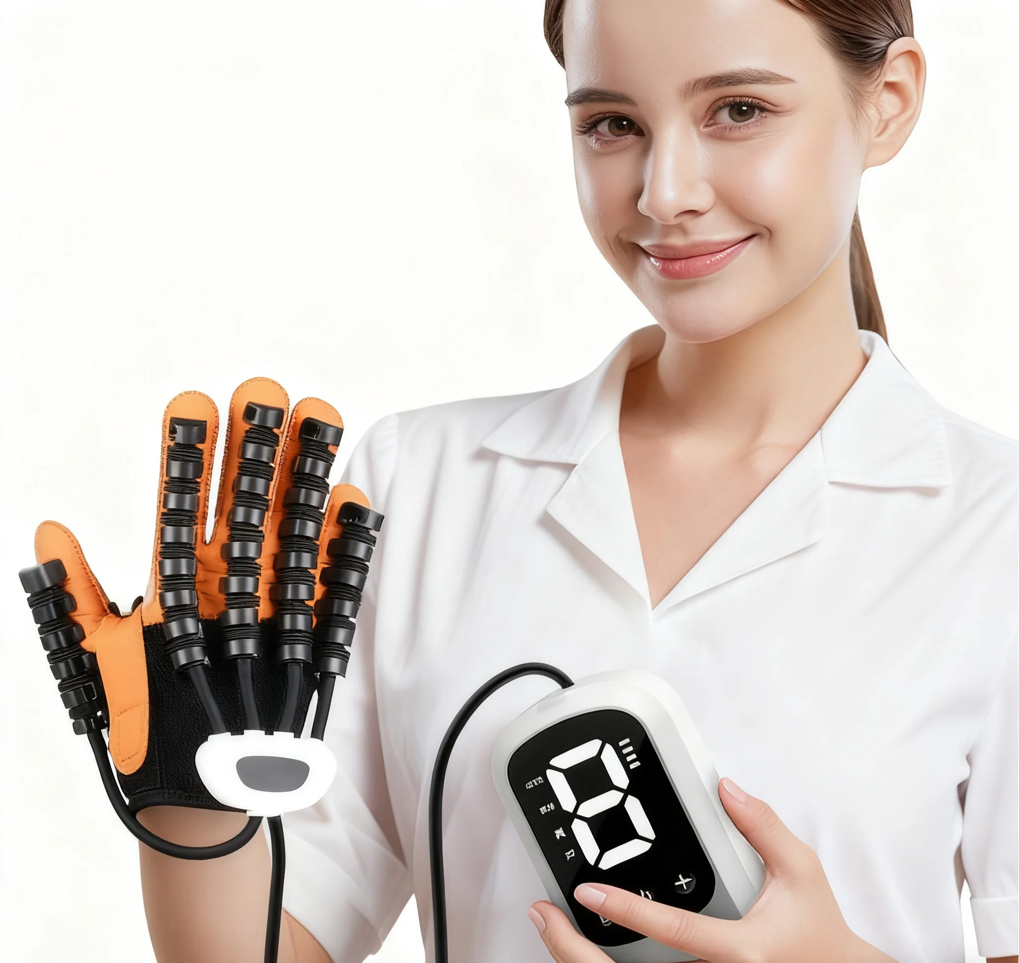 Smart Electric Physiotherapy Exercise Gloves for Hand & Finger Function for Robot Training and Hand Rehabilitation Equipment