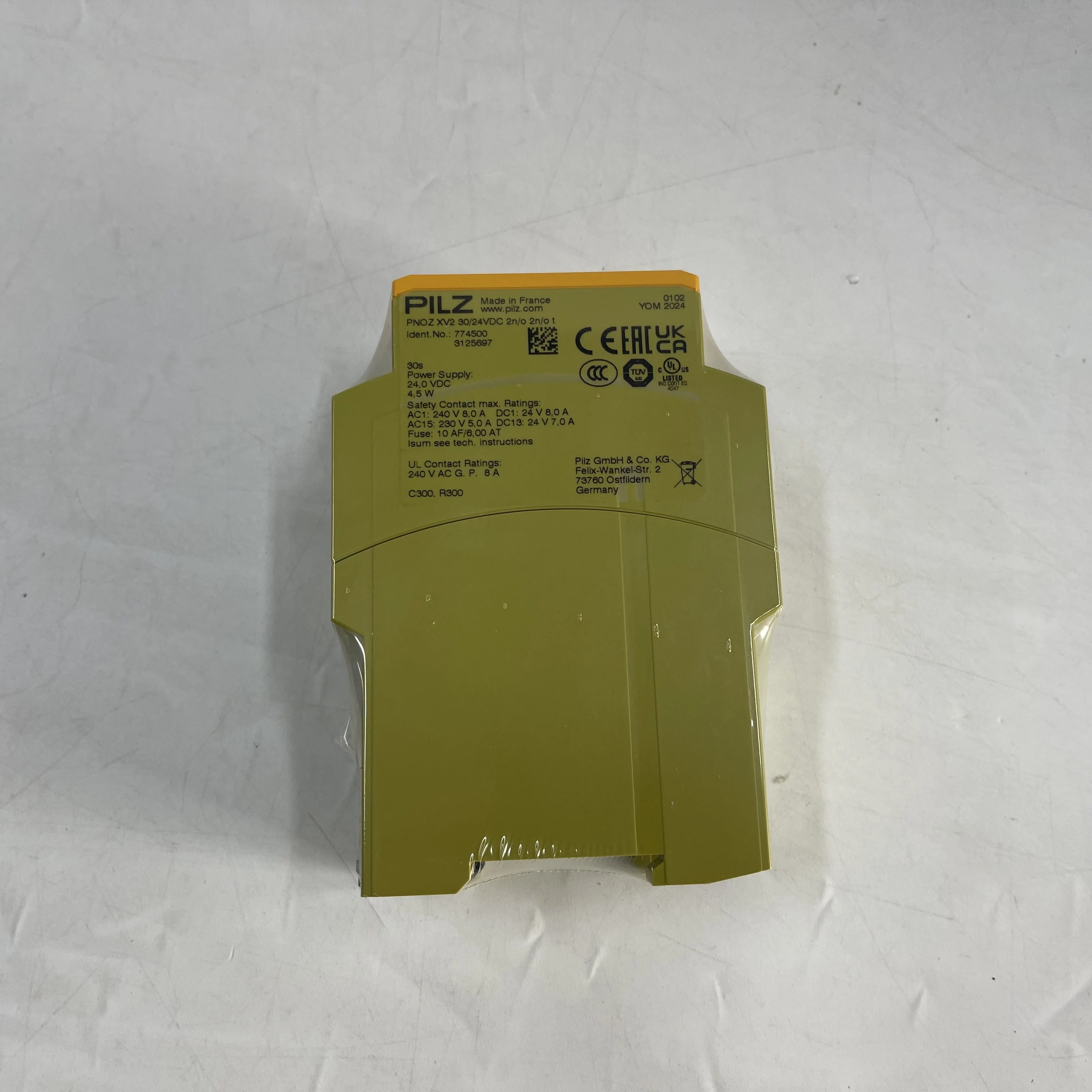 PILZ Safety Relay PNOZ XV2 30/24VDC 774500 PILZ Safety Relay PNOZ XV2 30/24VDC 774500