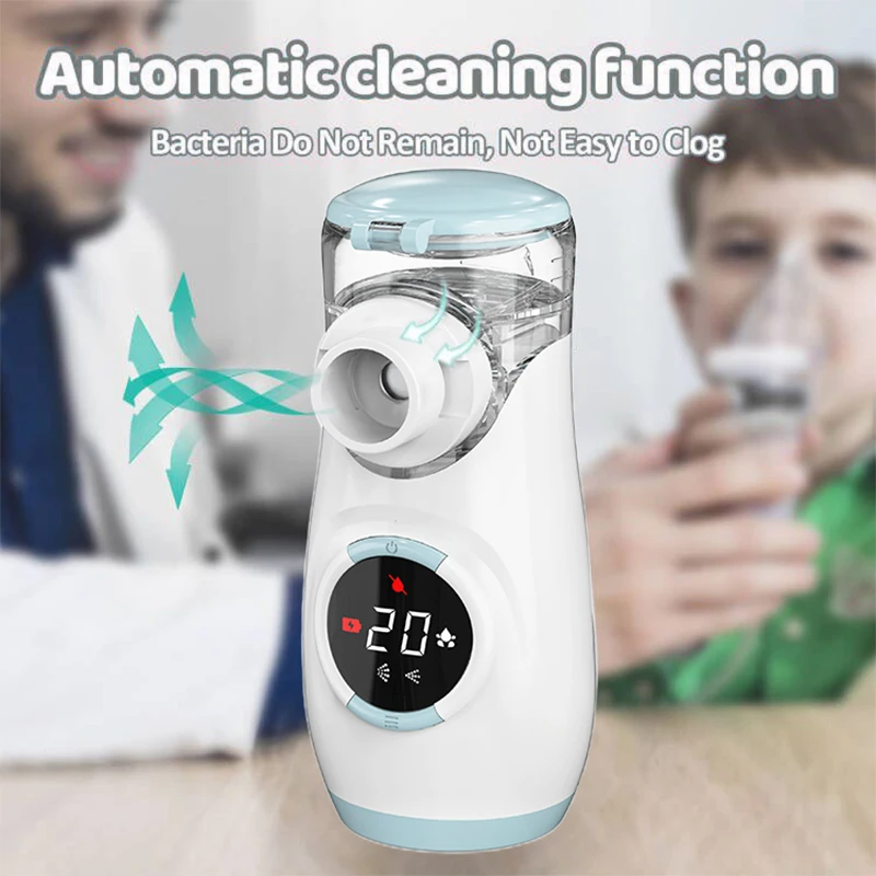 Portable Nebulizador Machine Baby Inhalator Asthma Digital Smart ...