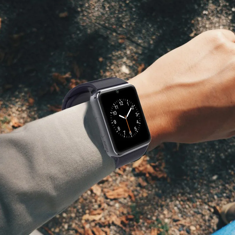 Reloj inteligente GT08 para hombre y mujer, pulsera compatible con tarjeta  SIM/TF, para teléfono Android y Apple, PK DZ09, 2022