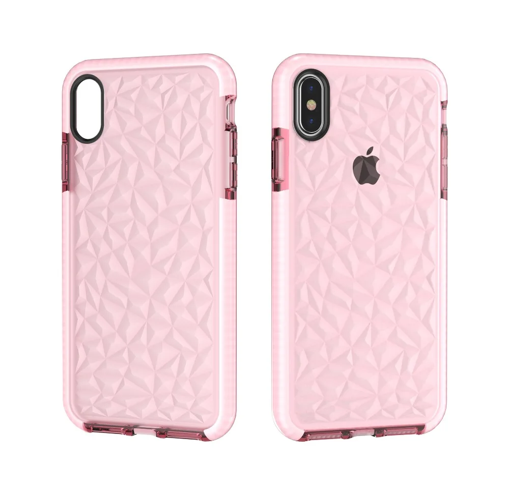 3D Diamond Jelly Case Shockproof TPU Cover for Iphone