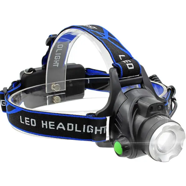 product hotsale outdoor headlight rechargeable 18650 zoom head torch waterproof t6 led 1000 lumens camping headlamp-37