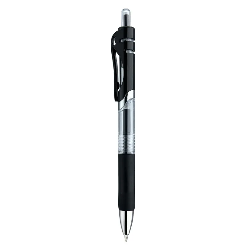 Groothandel in op maat gemaakte K35 intrekbare gelpen voor op kantoor in zwart, blauw en rood, met logo - watergebaseerde handtekeningpen van kunststof._voghion.com
