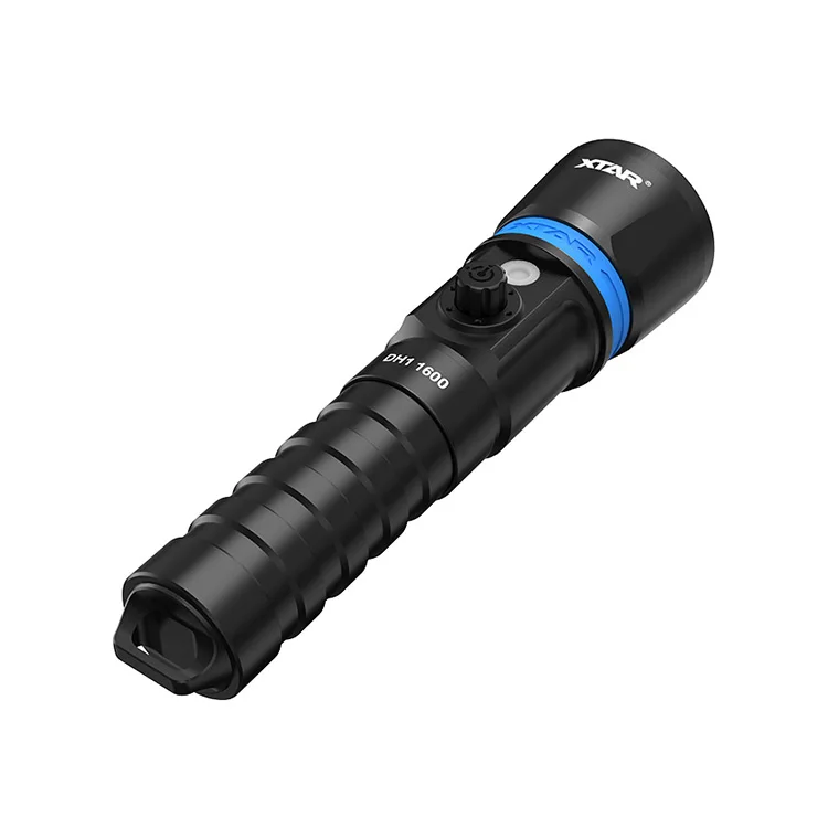 XTAR DH1 1600lm IPX8 355m Long Distance Underwater Hunting Spearfishing Cave Night Diving Torch Lamp Dive Flashlight